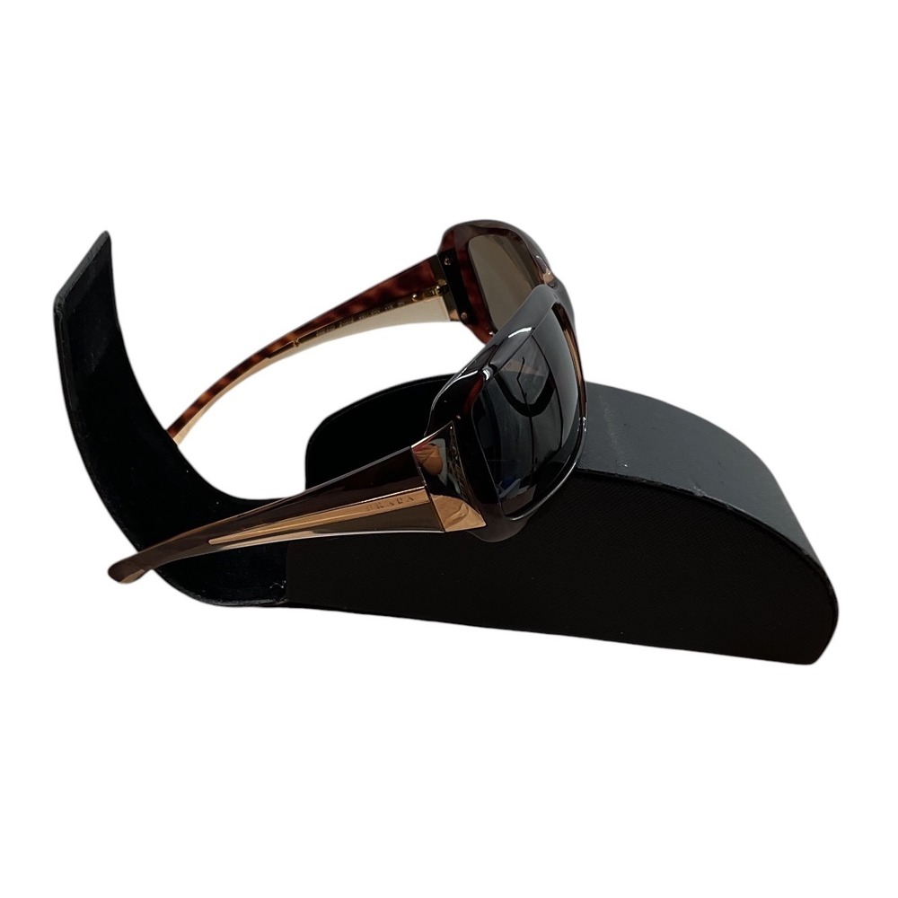 Prada SPR 01H Tortoiseshell Rectangular Sunglasses Brown Gradient Made in Italy - Picture 6 of 12